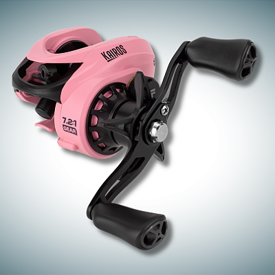 Carretilha Albatroz Kairos 6 Rolamentos Drag 9kg - Rosa