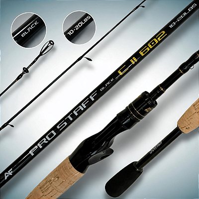 Vara Albatroz Pro Staff Black 1,80m 20lbs - Para Carretilha