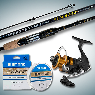 Kit Molinete Shimano FX C3000 + Vara Pro Staff Black 1,80m 20lbs