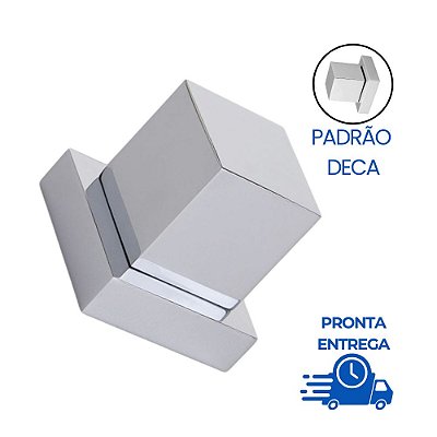 Acabamento Para Registro Metal Cromado Quadrado Padrão Deca 1/2 e 3/4