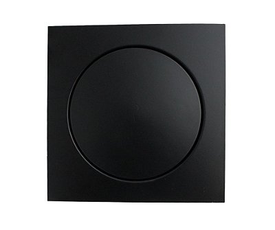Ralo Click Inteligente Quadrado Preto Fosco Metal Inox 15 x 15 Cm Para Áreas Úmidas