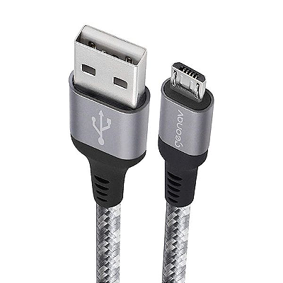 Cabo Micro USB de nylon trançado para dispositivo Android e acessórios 1.5 m - Geonav