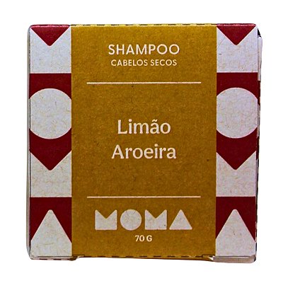 Shampoo Sólido Limão e Aroeira - Cabelos Secos 70g