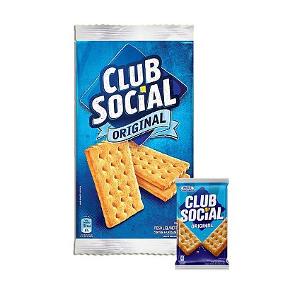Biscoito Salgado Club Social Pacote Com 6 Unidades