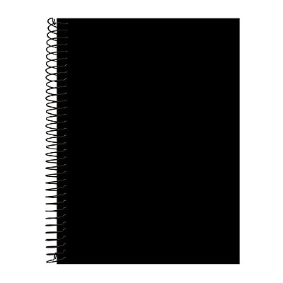 Caderno Capa Preta Dura Uni 10 Matérias 200 Folhas