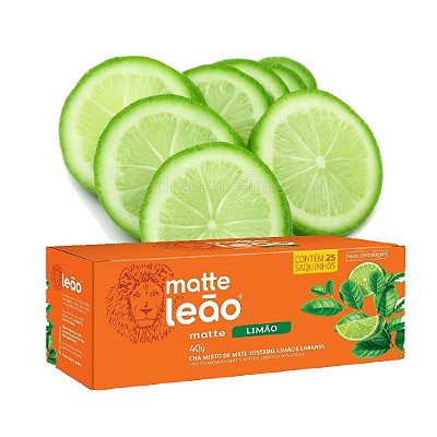 Chá Matte Limão Leão Com 25 Saquinhos