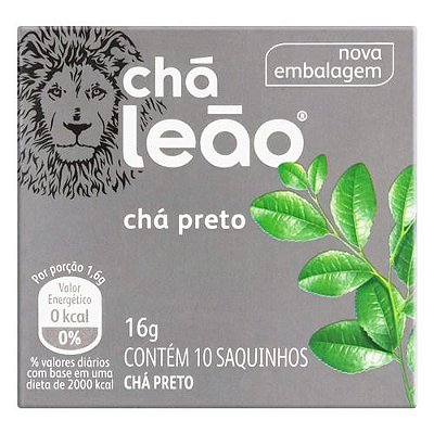 Chá Preto Natural  Com 10 Saquinhos - Leao Jr.