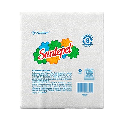 Guardanapo Santepel 50 Folhas Simples 24x22