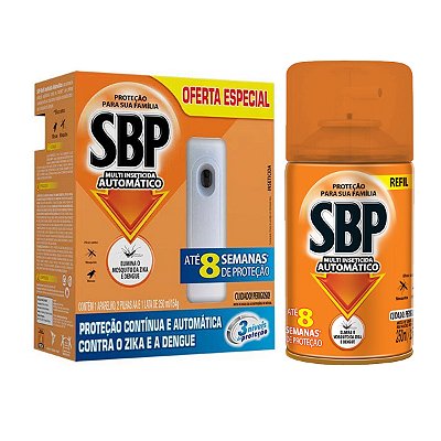 Inseticida SBP Multi Tradicional 250ml Aparelho + Refil