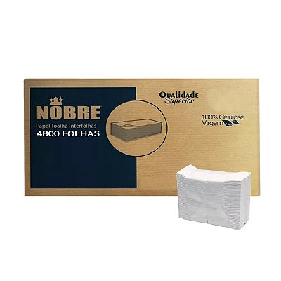 Papel Toalha Interfolha 20x23 Nobre Fit Com 4800 Folhas