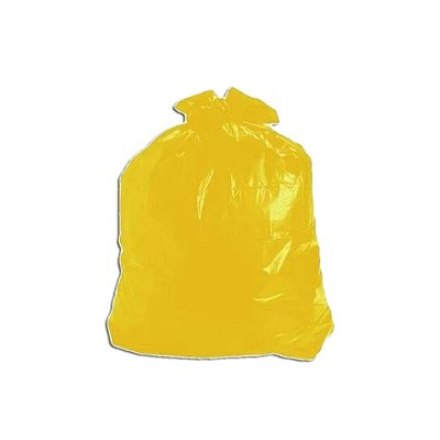 Saco De Lixo Amarelo 60l Pacote Com 100