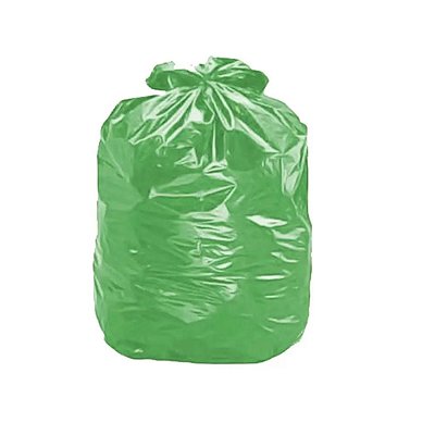 Saco de Lixo Verde 60L 100 Unidades para Coleta Seletiva