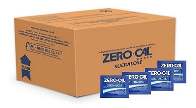 Adoçante Zero-cal Pó Sucralose C/50 Envelopes Kit 12