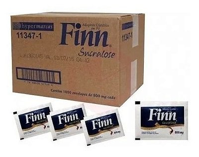 Adoçante Finn Pó Sucralose C/50 Envelopes Kit 12