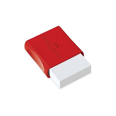Borracha Larga Grande Plastica Tk Branca Faber Castell