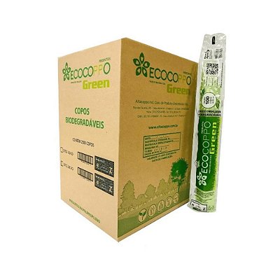Copo Biodegradável 50ml Ecocoppo Green 100un Kit 50