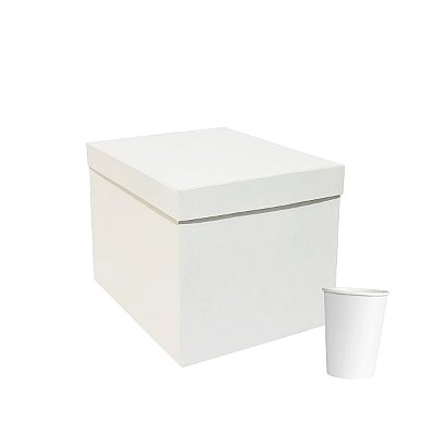 Copo Chá Café Biodegradável Branco 200 ml Caixa C 1000