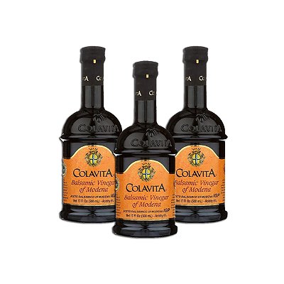 Aceto Balsâmico Di Modena Igp 500ml Colavita Kit 3