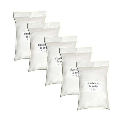 Bicarbonato de sódio Solúvel 1 kg Kit 5