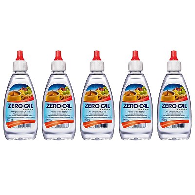 Adoçante Zero Cal Sacarina Liquido 100ml Kit 5