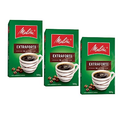 Café Em Pó Extra Forte Melitta 500g Kit 3
