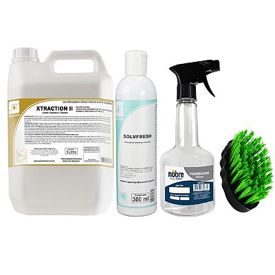 Kit Super Tira Manchas Estofado Carpetes Cortinas e Cobertor