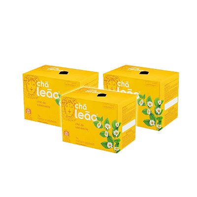 Chá Leão Camomila Em 15 Sachê Kit 3