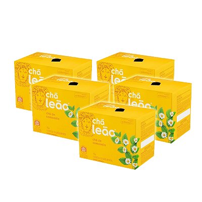 Chá Leão Camomila Em 15 Sachê Kit 5
