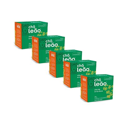 Chá Leão Erva doce Em 10 Sachês Kit 5