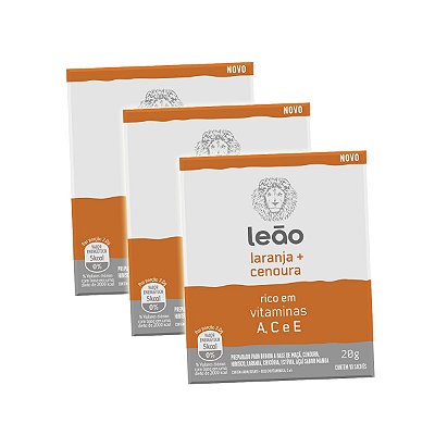Chá Vitamínico Laranja E Cenoura 10 Un Kit 3