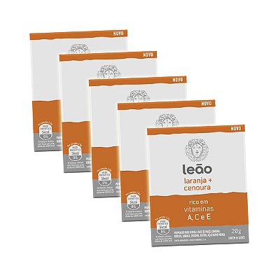 Chá Vitamínico Laranja E Cenoura 10 Un Kit 5
