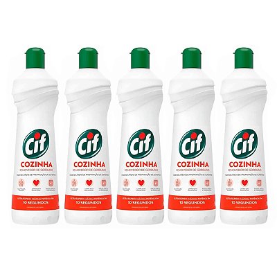 Cif Cozinha Removedor De Gorduras 500ml Kit 5