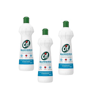 Cif Higienizador Profundo Banheiro Kit 3