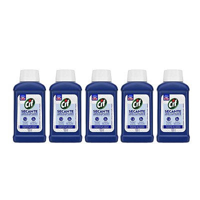 Cif Secante Abrilhantador Para Lava Louças 100ml Kit 5