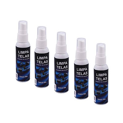 Clean Limpa Telas E Óculos 60ml Implastec Kit 5