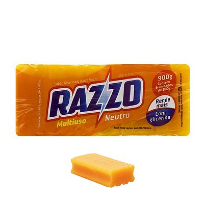 Sabão em Pedra Neutro Multiuso Razzo Glicerina