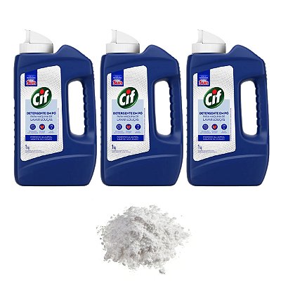 Cif Detergente Para Lava Louças 1kg Kit 3