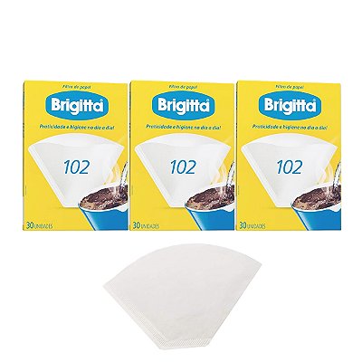 Coador De Café De Papel Filtro Brigitta N102 Kit 3