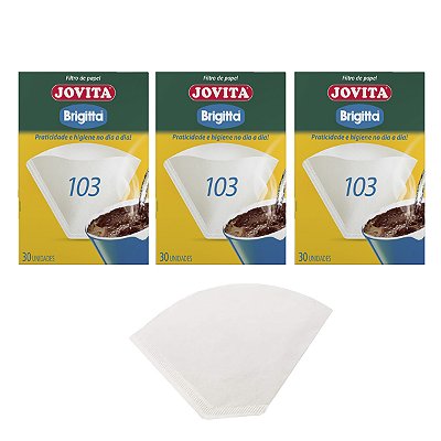 Coador De Café De Papel Filtro Brigitta N103 Kit 3