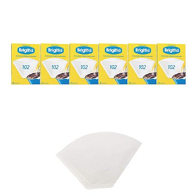 Coador De Café De Papel Filtro Brigitta N102 Kit 6