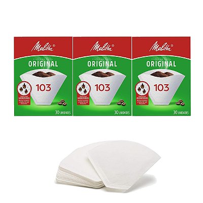 Coador De Café De Papel Filtro Melitta N103 Kit 3