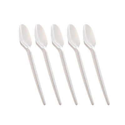 Colher De Sobremesa Biodegradável 50u Kit 5