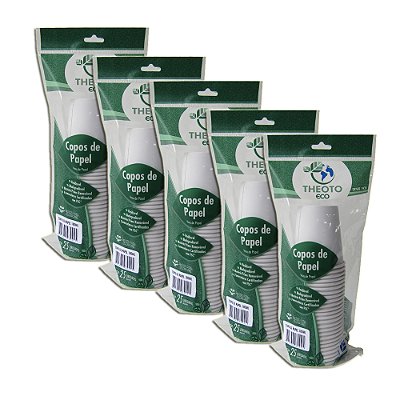 Copo De Papel Biodegradável 180 ml Kit 5