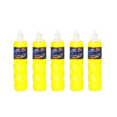 Detergente Limpol Neutro Com Glicerina 500ML Kit 5