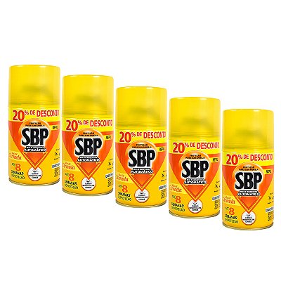 Inseticida Automático Sbp Multi Refil 250ml Citronela Kit 5