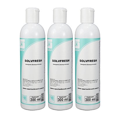 Detergente Desengordurante Têxtil Spartan Solvfresh Kit 3