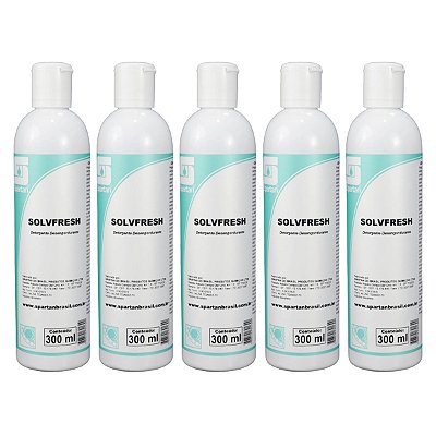 Detergente Desengordurante Têxtil Spartan Solvfresh Kit 5