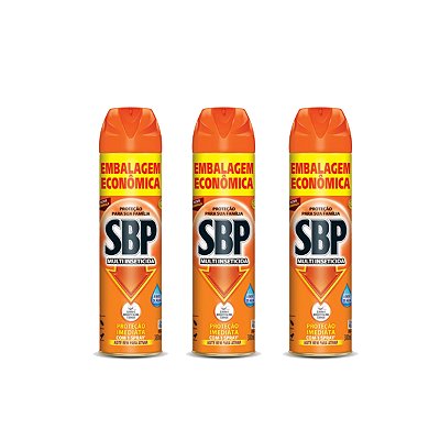 Inseticida SBP Aerossol Tradicional Kit 3