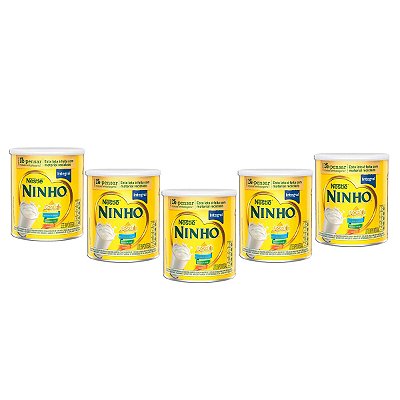 Leite Ninho Instantâneo Integral Em Lata Kit 5