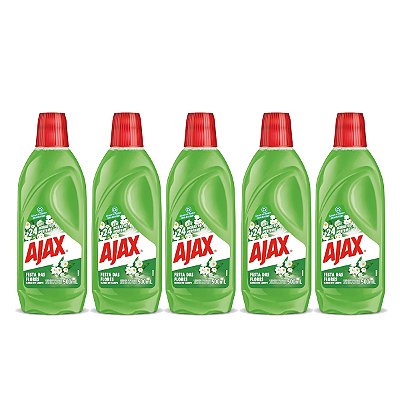 Limpador Ajax Flores Do Campo 500ml Kit 5